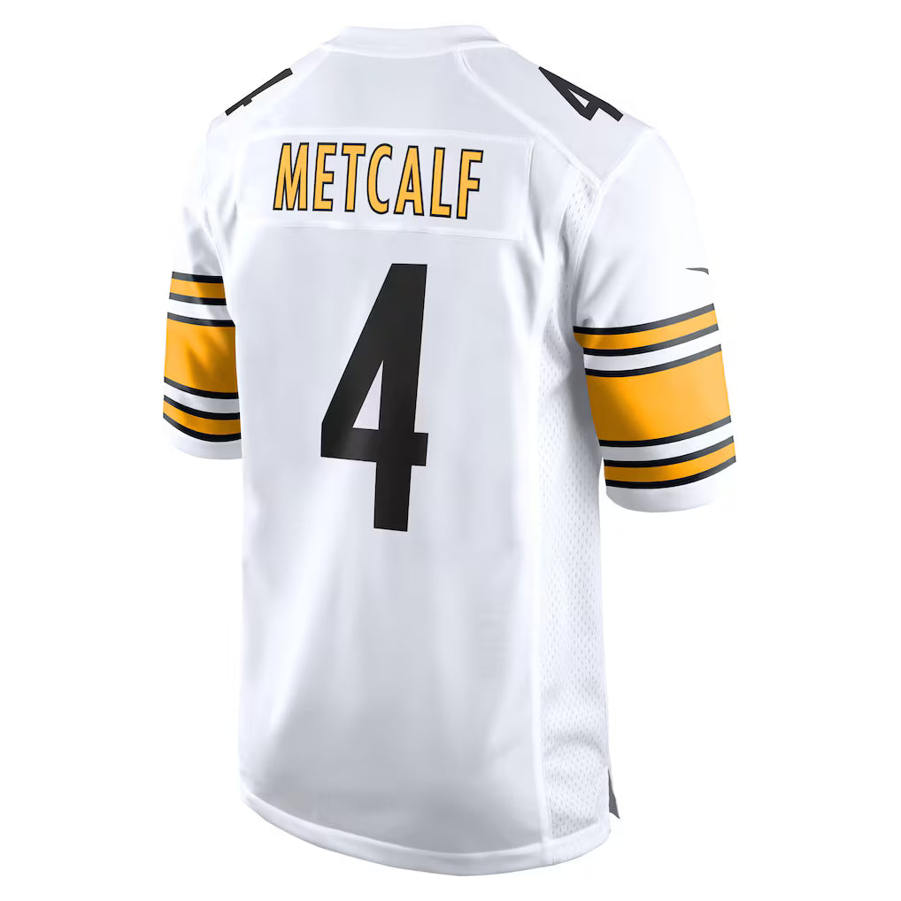 Pittsburgh Steelers DK Metcalf White Road Game Jersey - Men's