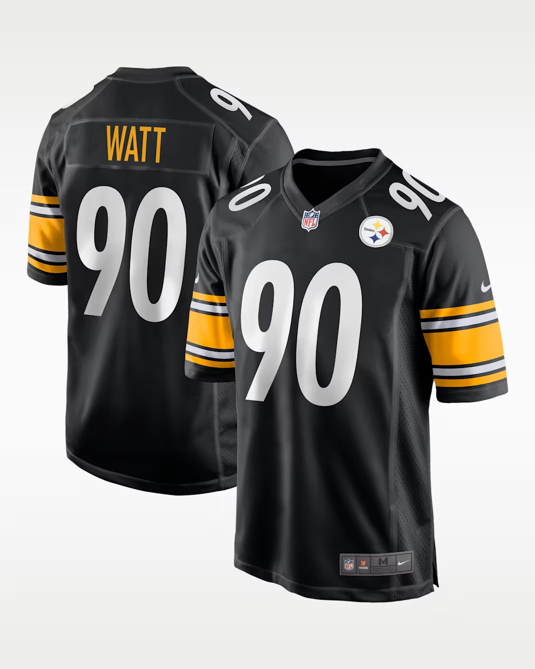 Pittsburgh Steelers T.J. Watt Black Game Football Jersey