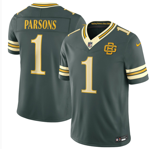 Men's Micah Parsons Green Bay Packers 2026 Rivalries Collection Stitched Limited Jersey - Green