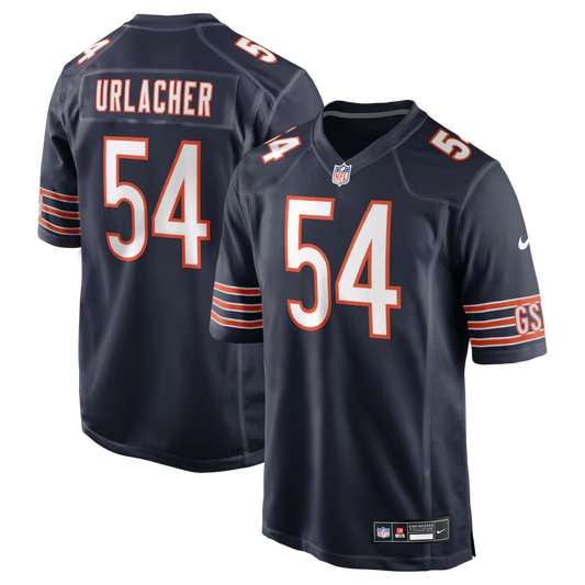 Men's Chicago Bears Brian Urlacher Navy Game Retired Player Jersey