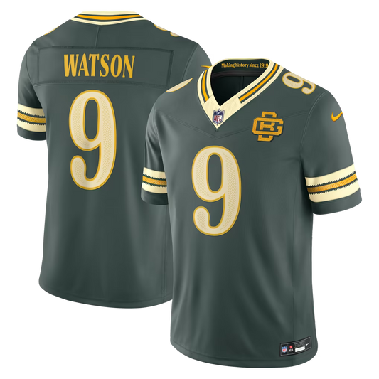 Men's Christian Watson Green Bay Packers 2026 Rivalries Collection Stitched Limited Jersey - Green