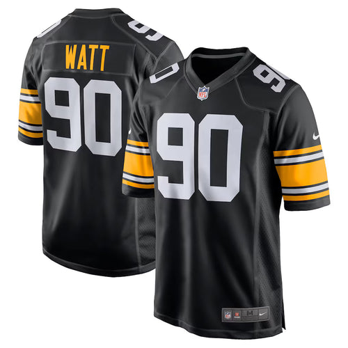 Men's Pittsburgh Steelers T.J. Watt Black Alternate Game Jersey