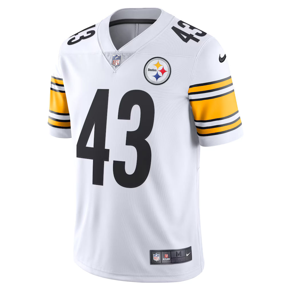 Pittsburgh Steelers Troy Polamalu White Retired Player Limited Team Jersey