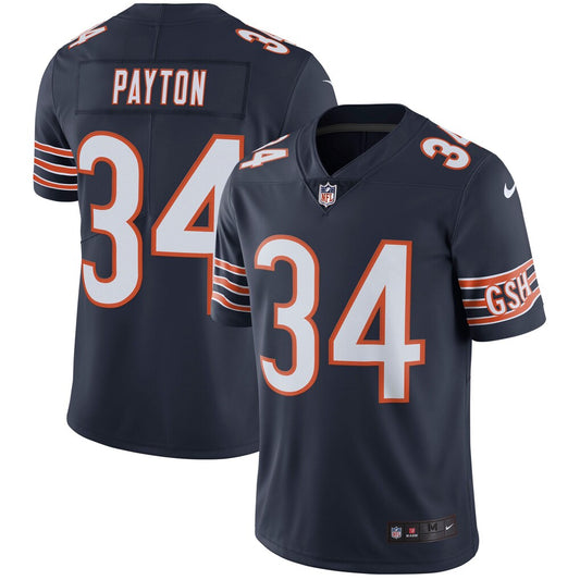Walter Payton Chicago Bears Retired Player Vapor Untouchable Limited Throwback Jersey - Navy